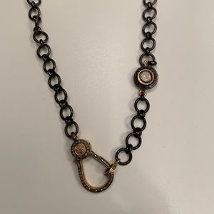 Pave Diamond chain necklace
